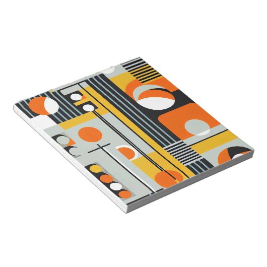 Bauhaus Geometric Design 01 perfekt für Notizblock (angewinkelt)