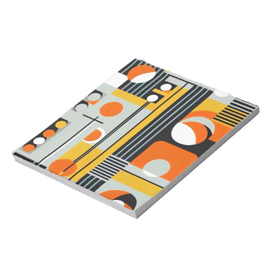 Bauhaus Geometric Design 01 perfekt für Notizblock (Rotiert)