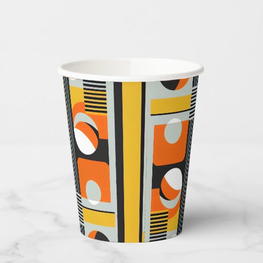 Bauhaus Geometric Design 01 perfekt für Pappbecher (Links)