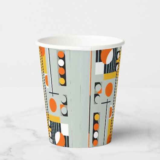 Bauhaus Geometric Design 01 perfekt für Pappbecher (Rechts)