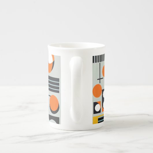 Bauhaus Geometric Design 01 perfekt für Porzellantasse (Rückseite)