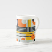 Bauhaus Geometric Design 01 perfekt für Porzellantasse (Vorderseite Rechts)