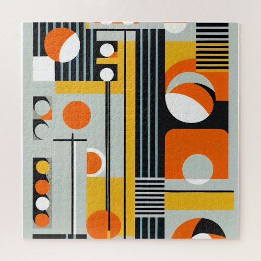 Bauhaus Geometric Design 01 perfekt für Puzzle (Horizontal)