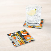 Bauhaus Geometric Design 01 perfekt für Rechteckiger Pappuntersetzer (Vor Ort)