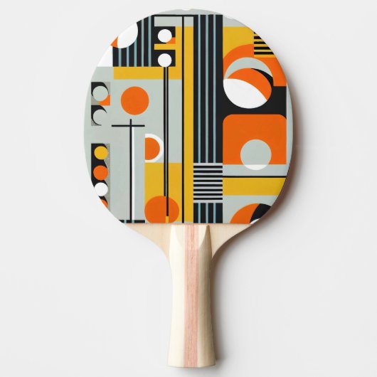 Bauhaus Geometric Design 01 perfekt für Tischtennis Schläger (Vorderseite)