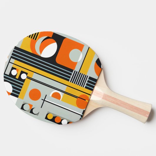 Bauhaus Geometric Design 01 perfekt für Tischtennis Schläger (Seitenansicht)