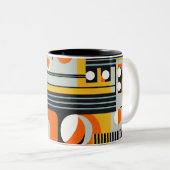 Bauhaus Geometric Design 01 perfekt für Zweifarbige Tasse (VorderseiteRechts)
