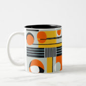 Bauhaus Geometric Design 01 perfekt für Zweifarbige Tasse (Links)