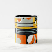 Bauhaus Geometric Design 01 perfekt für Zweifarbige Tasse (Mittel)