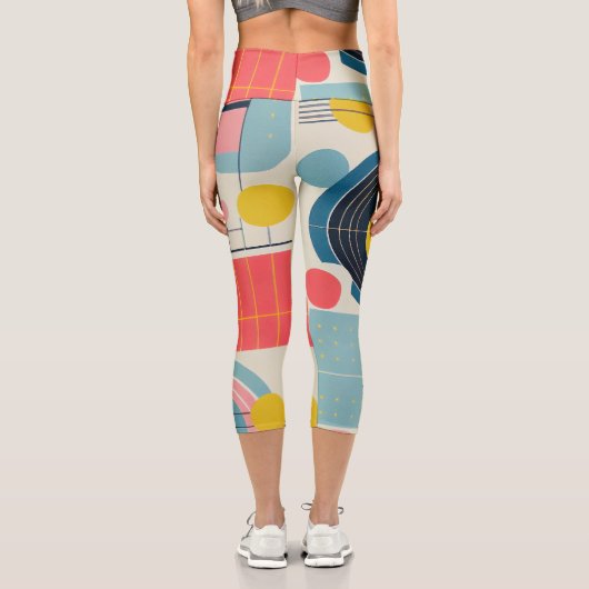 Bauhaus Geometric Design 09 perfekt für Capri Leggings (Rückseite)