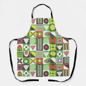 Bauhaus Geometric Fruchtdesign Schürze (Vorderseite)