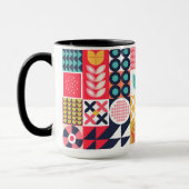 Bauhaus Geometric Muster Cup Tasse (Links)