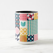 Bauhaus Geometric Muster Cup Tasse (Zentrum)
