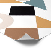 Bauhaus Geometric Nursery Wall Art Poster (Ecke)