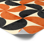 Bauhaus Geometric Textured Mid Century Modern  Poster (Ecke)