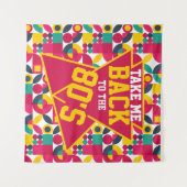 Bauhaus Geometric Wandteppich (Vorderseite (Horizontal))