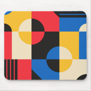 Bauhaus Geometrie-Muster Mousepad