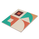 Bauhaus geometrisch abstrakt N1 Fliese (Seite)