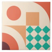 Bauhaus geometrisch abstrakt N3 Fliese (Vorderseite)