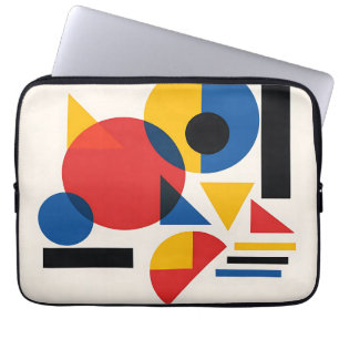 Bauhaus-Geometrische-Abstrakte-Komposition Laptopschutzhülle