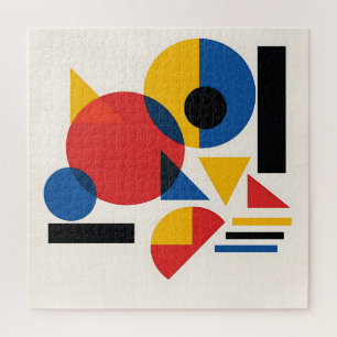 Bauhaus-Geometrische Abstrakte Komposition Puzzle