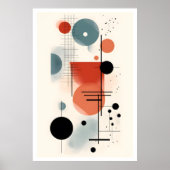 Bauhaus Geometrische Art 3 Poster (Vorne)