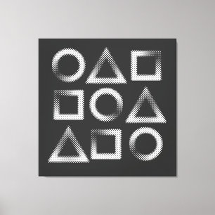 Bauhaus geometrische Formen Leinwanddruck