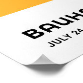 Bauhaus Geometrische Wandkunst Kräftige Farben Poster (Ecke)