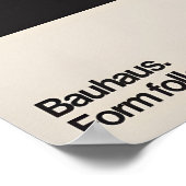 Bauhaus geometrischer Kunstdruck Mittelalter Moder Poster (Ecke)