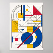 Bauhaus geometrisches abstraktes Poster (Vorne)