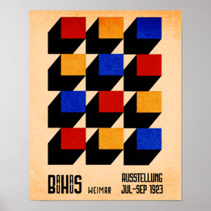 Bauhaus Geometrisches Modernes Plakat