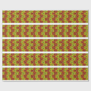 Bauhaus geometrisches Musterdesign Geschenkpapier