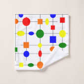 Bauhaus Grid Badhandtuch Set (Waschlappen)