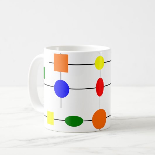 Bauhaus Grid Coffee Tasse (Vorderseite Links)