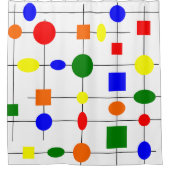 Bauhaus Grid Duschvorhang (Vorderseite)