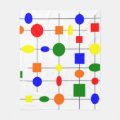 Bauhaus Grid Fleecedecke (Vorderseite)