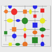 Bauhaus Grid Geschenkpapier (Flach)