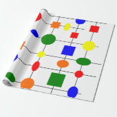 Bauhaus Grid Geschenkpapier (Ungerollt)