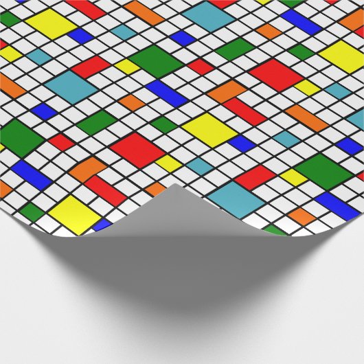 Bauhaus Grid Geschenkpapier (Ecke)