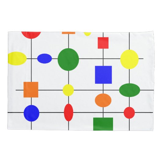 Bauhaus Grid Kissenbezug (Rückseite)
