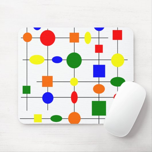 Bauhaus Grid Mousepad (Mit Mouse)