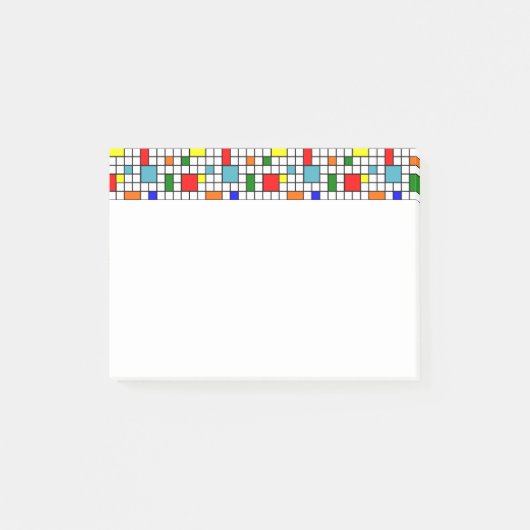 Bauhaus Grid Post-it Klebezettel (Vorderseite)