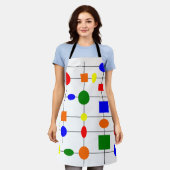 Bauhaus Grid Schürze (Getragen)