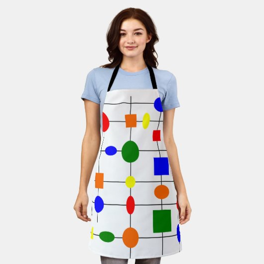 Bauhaus Grid Schürze (Getragen)