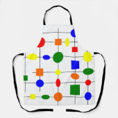 Bauhaus Grid Schürze (Vorderseite)