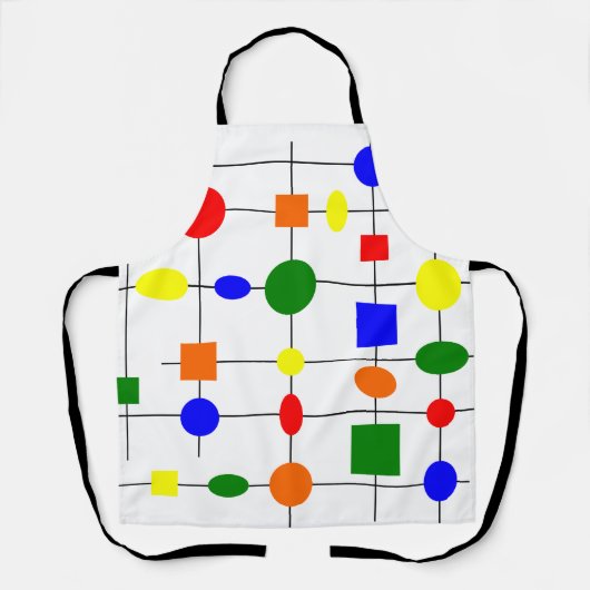 Bauhaus Grid Schürze (Vorderseite)