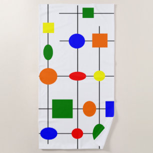 Bauhaus Grid Strandtuch