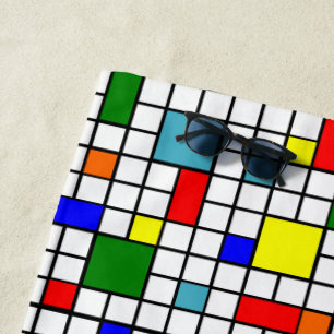 Bauhaus Grid Strandtuch
