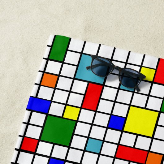 Bauhaus Grid Strandtuch (Beispiel)