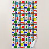 Bauhaus Grid Strandtuch (Vorderseite)